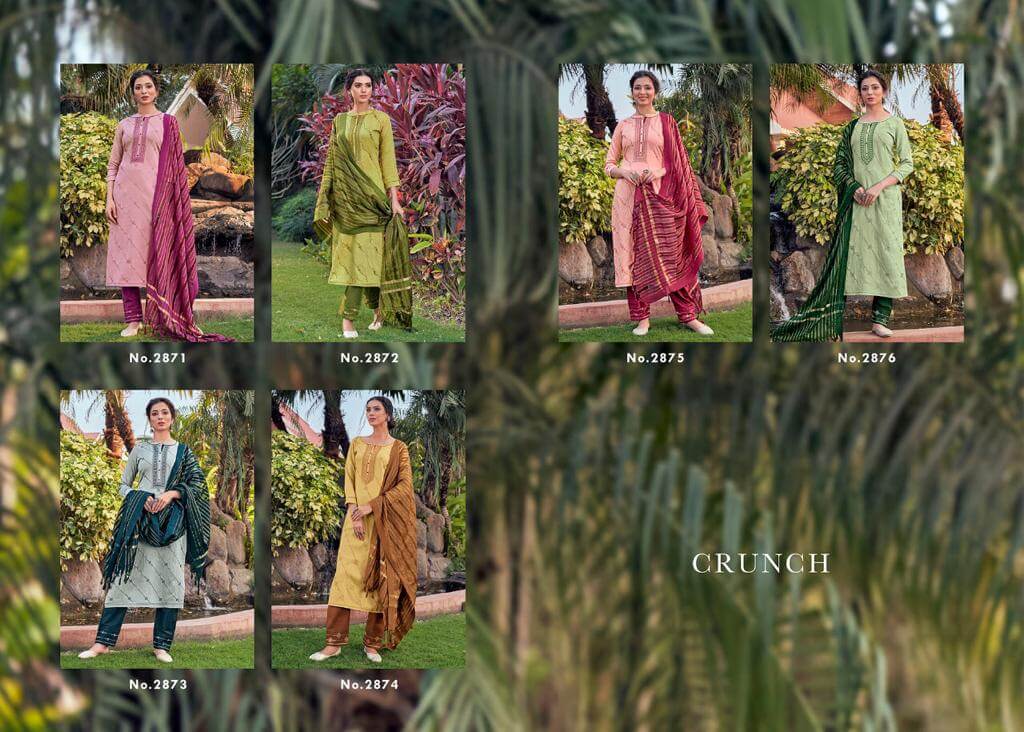 Rangoon Crunch Heavy Viscose With 2MM Sequence Embroidery Neck Work Fancy Designer Festive Wear Readymade Dress Collection